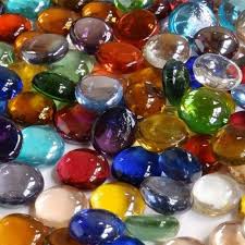 Coloured Glass Pebbles